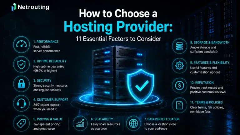 How to Choose a Hosting Provider: 11 Essential Factors to Consider