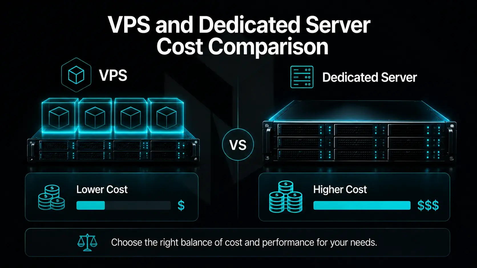 Cost Comparison: VPS and Dedicated Server