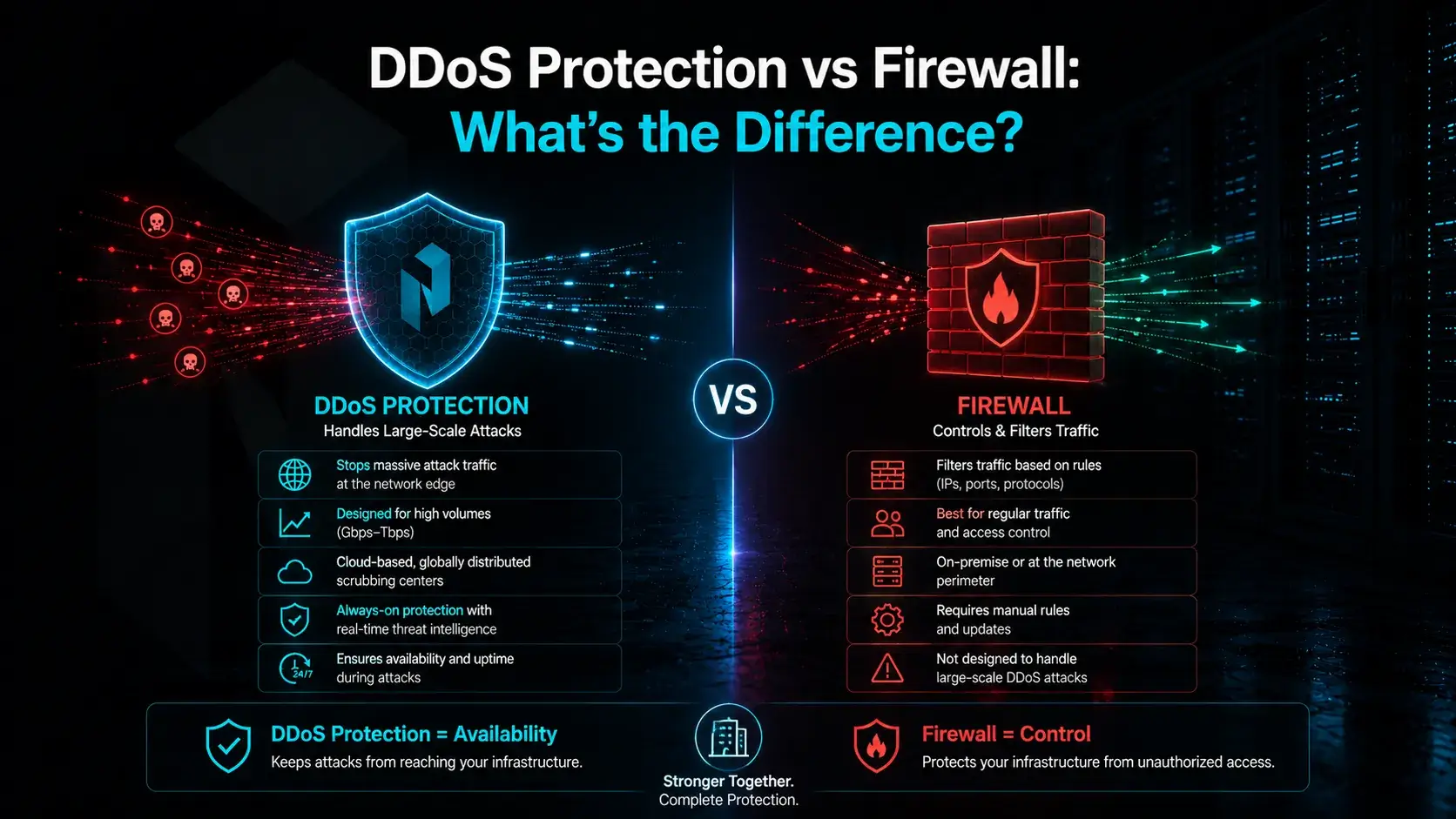 DDoS Protection vs Firewall What’s the Difference