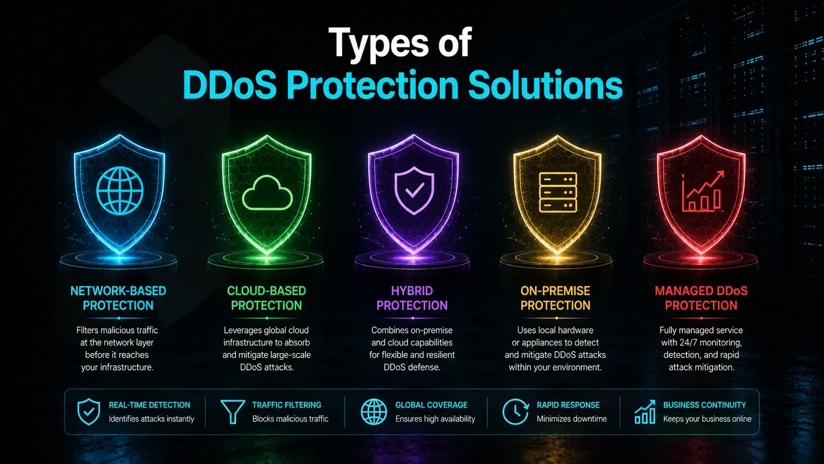 Types of DDoS Protection Solutions