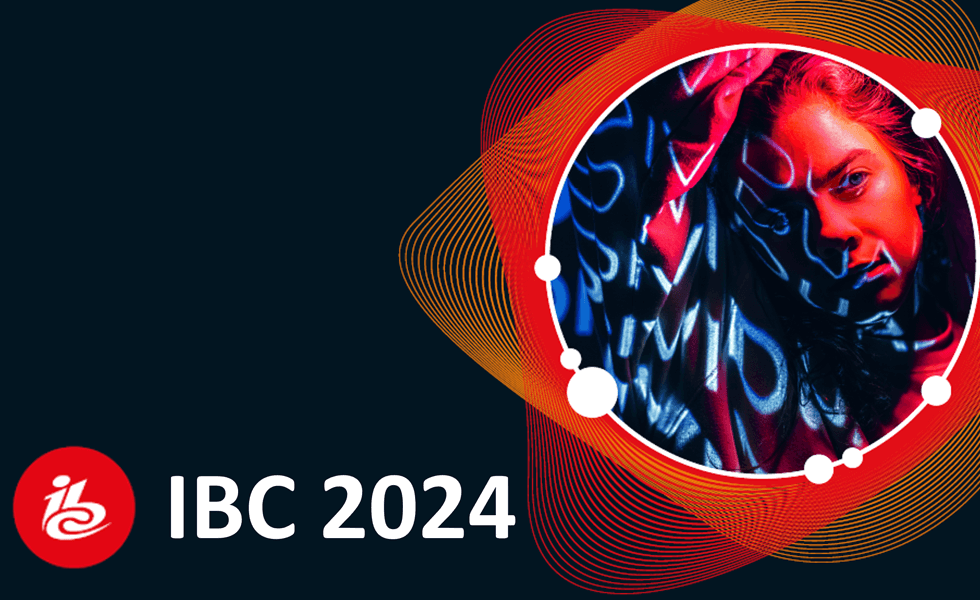 IBC-2024-Vibrant-Digital-Design-Event-Logo IBC 2024 logo with a vibrant design featuring a person illuminated by digital projections