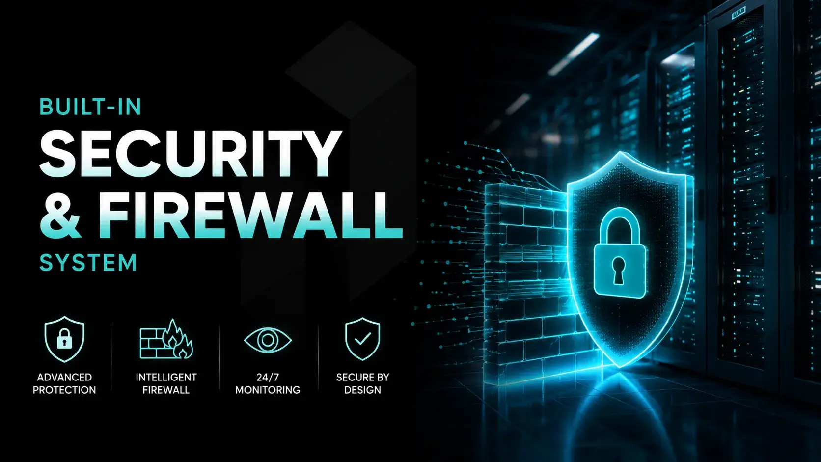 Built-in Security and Firewall System