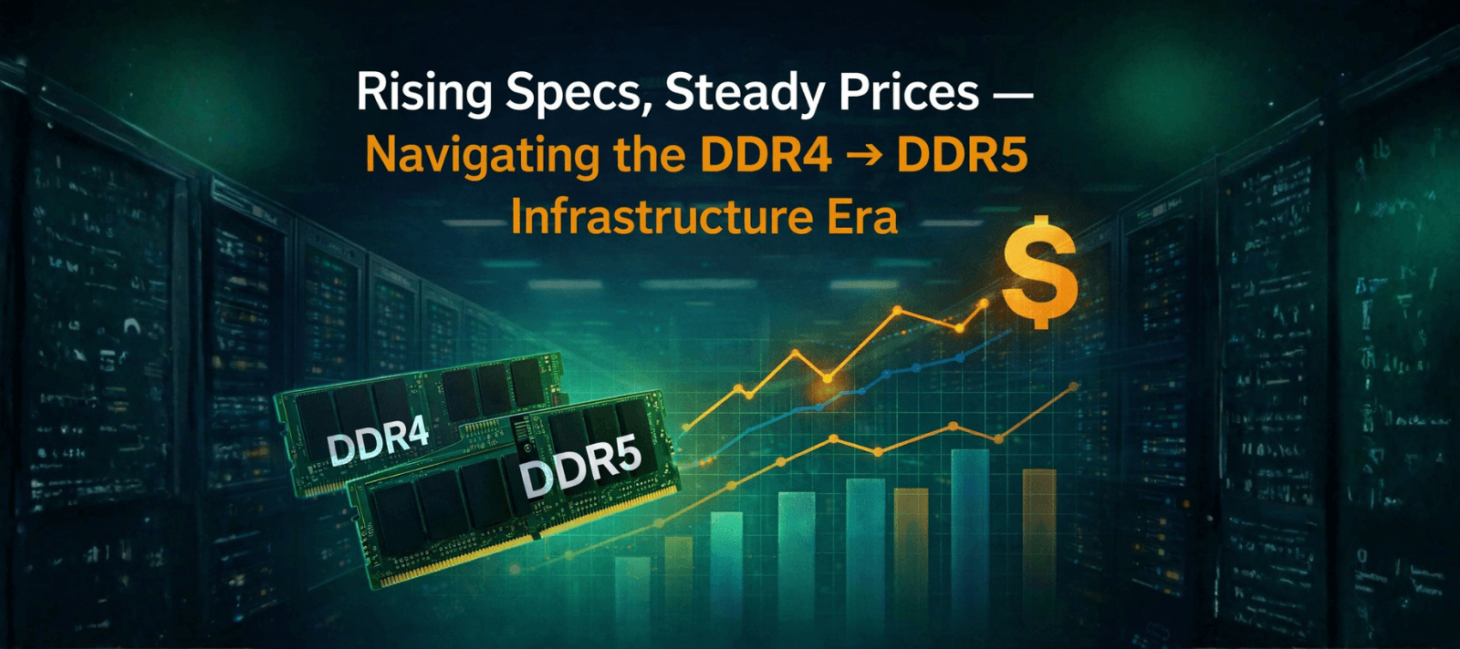 Rising Specs, Steady Prices — Navigating the DDR4 → DDR5 Infrastructure Era