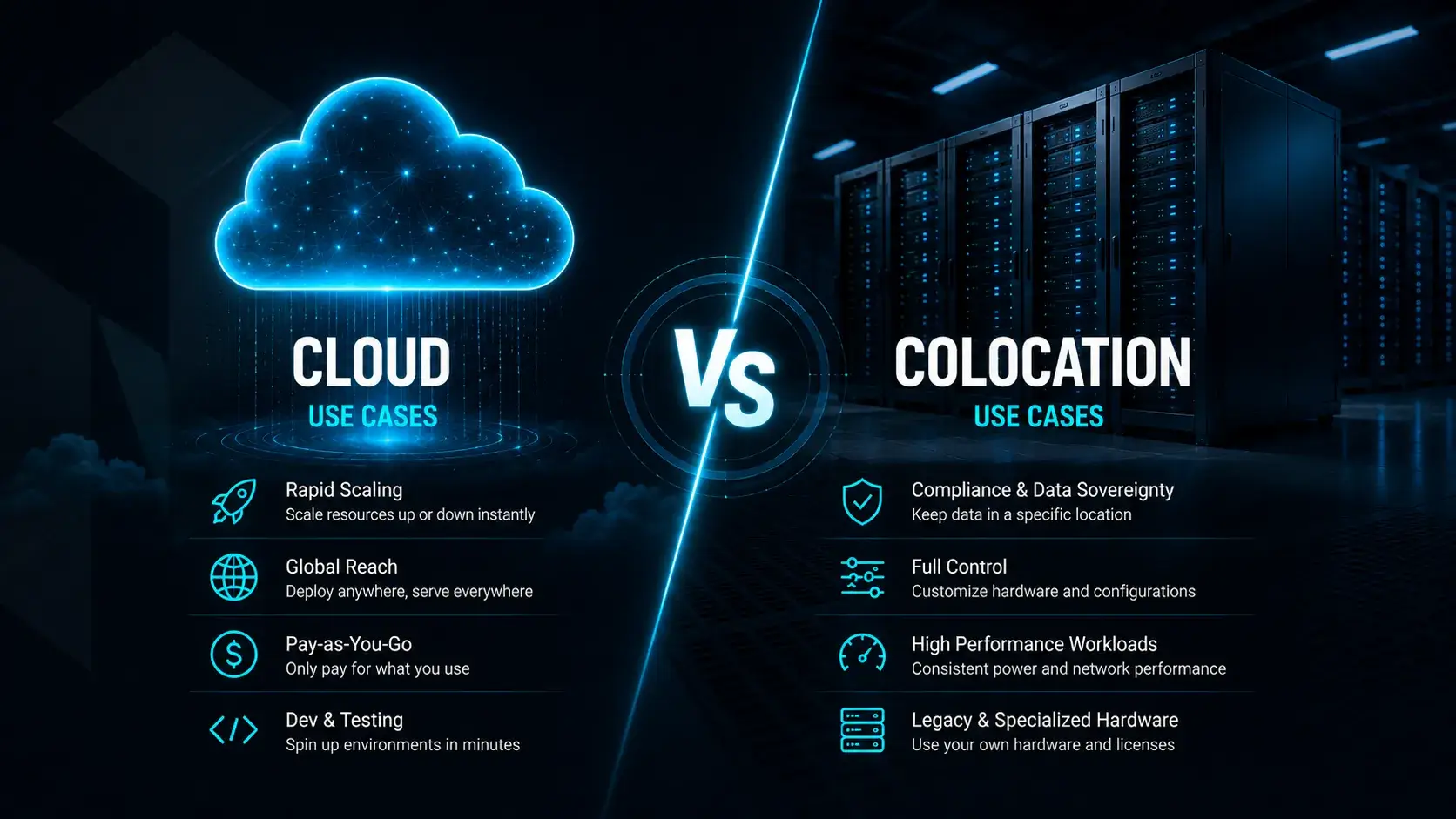 Cloud vs Colocation Use Cases: When Each Makes Sense
