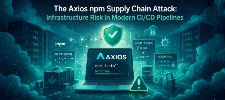 The Axios npm Supply Chain Attack: Infrastructure Risk in Modern CI/CD Pipelines