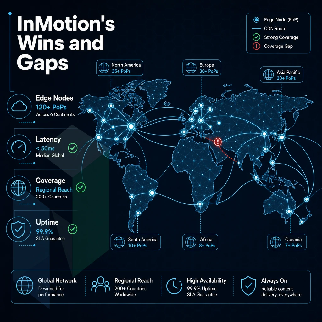 CDN global network map