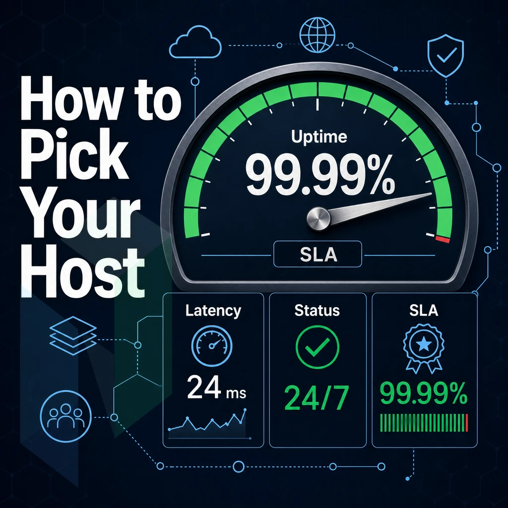 uptime SLA gauge and status dashboard