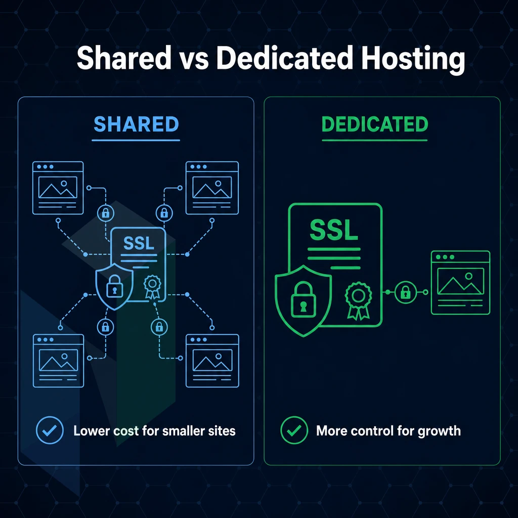 SSL certificate and encrypted connection lines