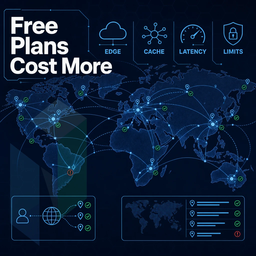 CDN global network map