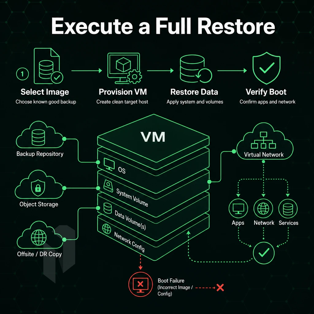 virtual machine stack with cloud connection lines