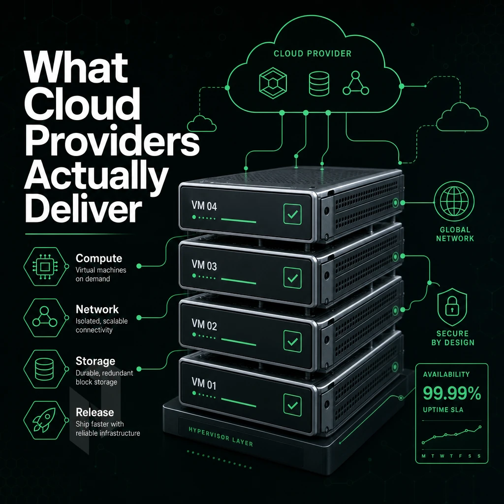 virtual machine stack with cloud connection lines