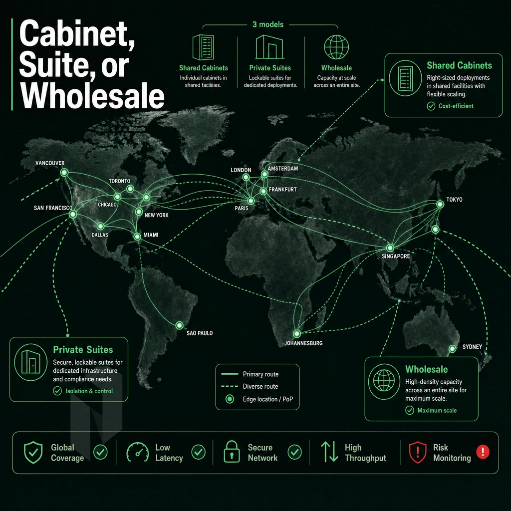 global network map with data flow routes