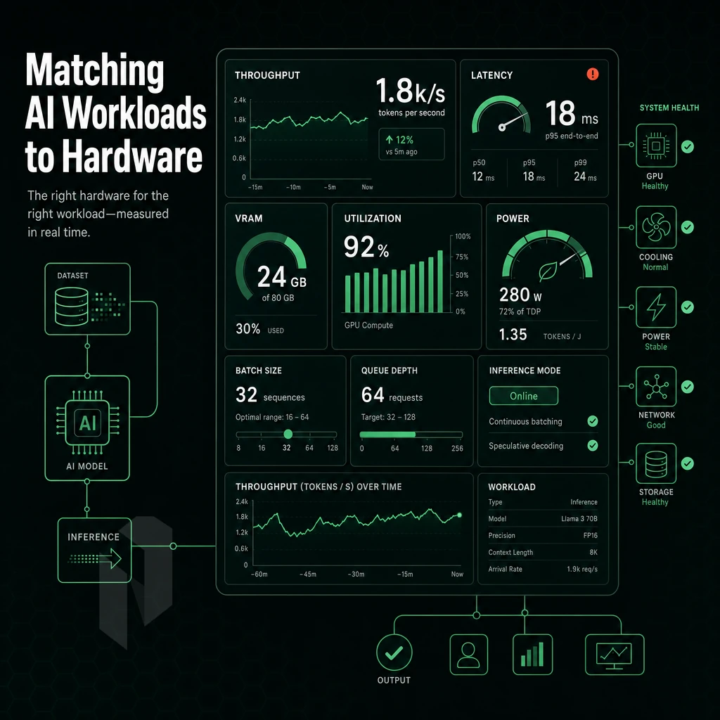 performance metrics panel