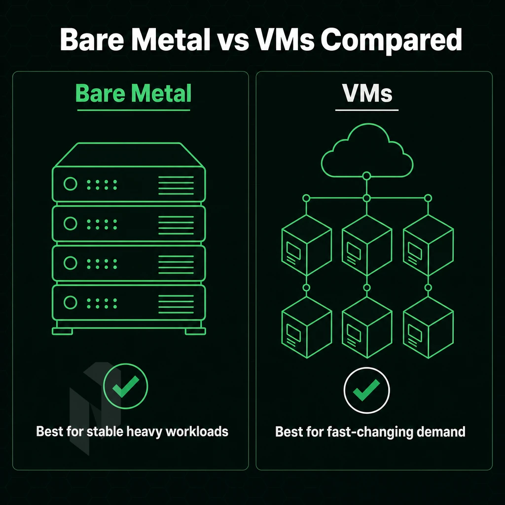 virtual machine stack with cloud connection lines
