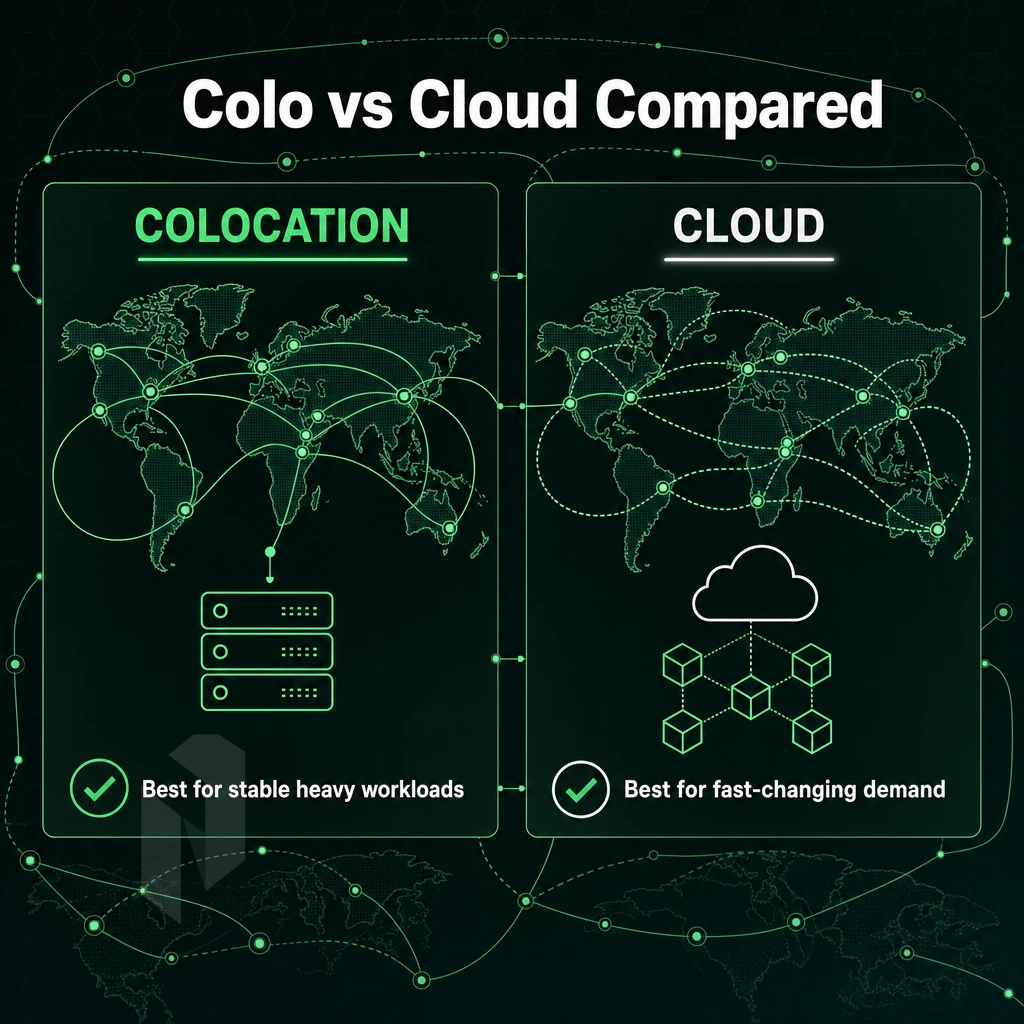global network map with data flow routes