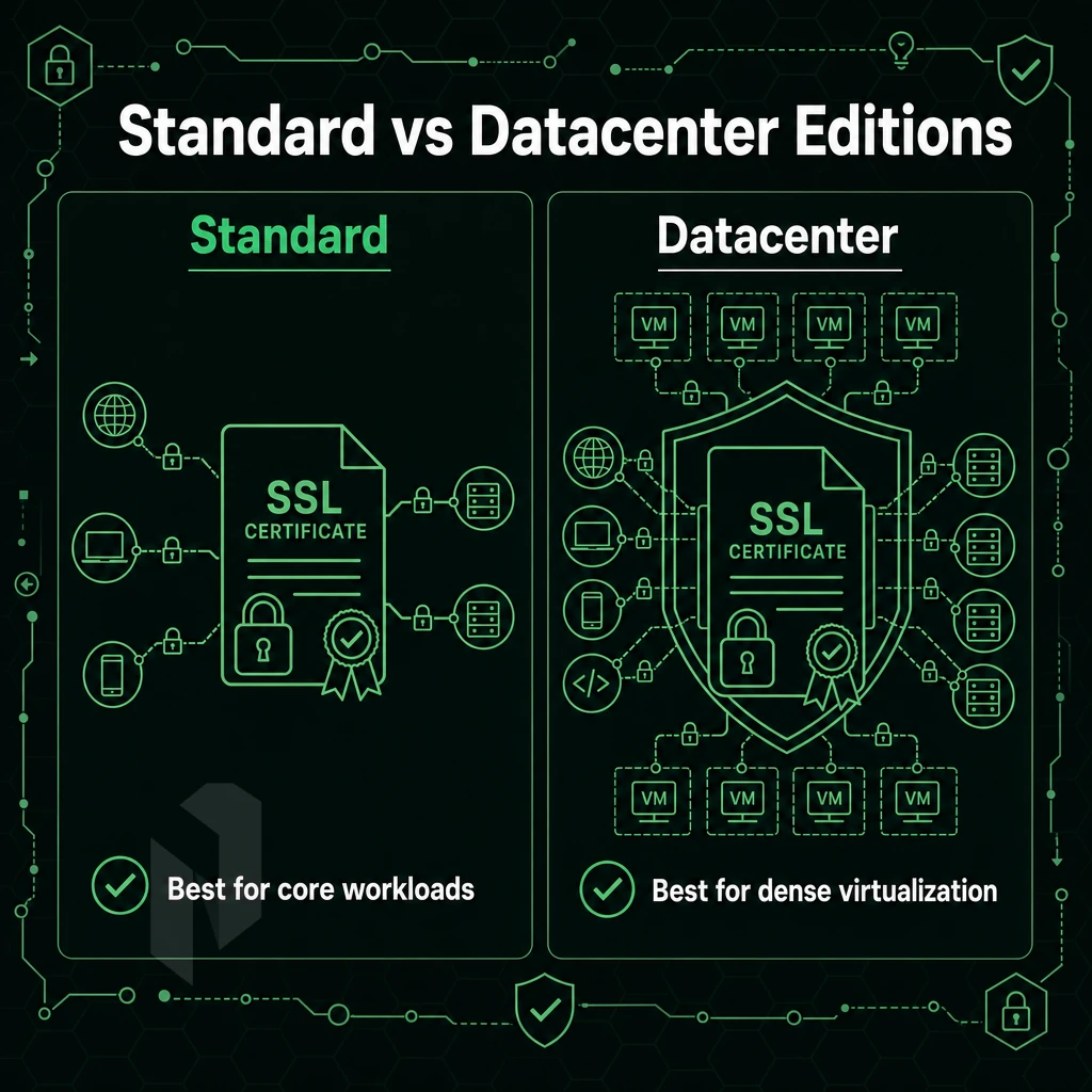 SSL certificate and encrypted connection lines