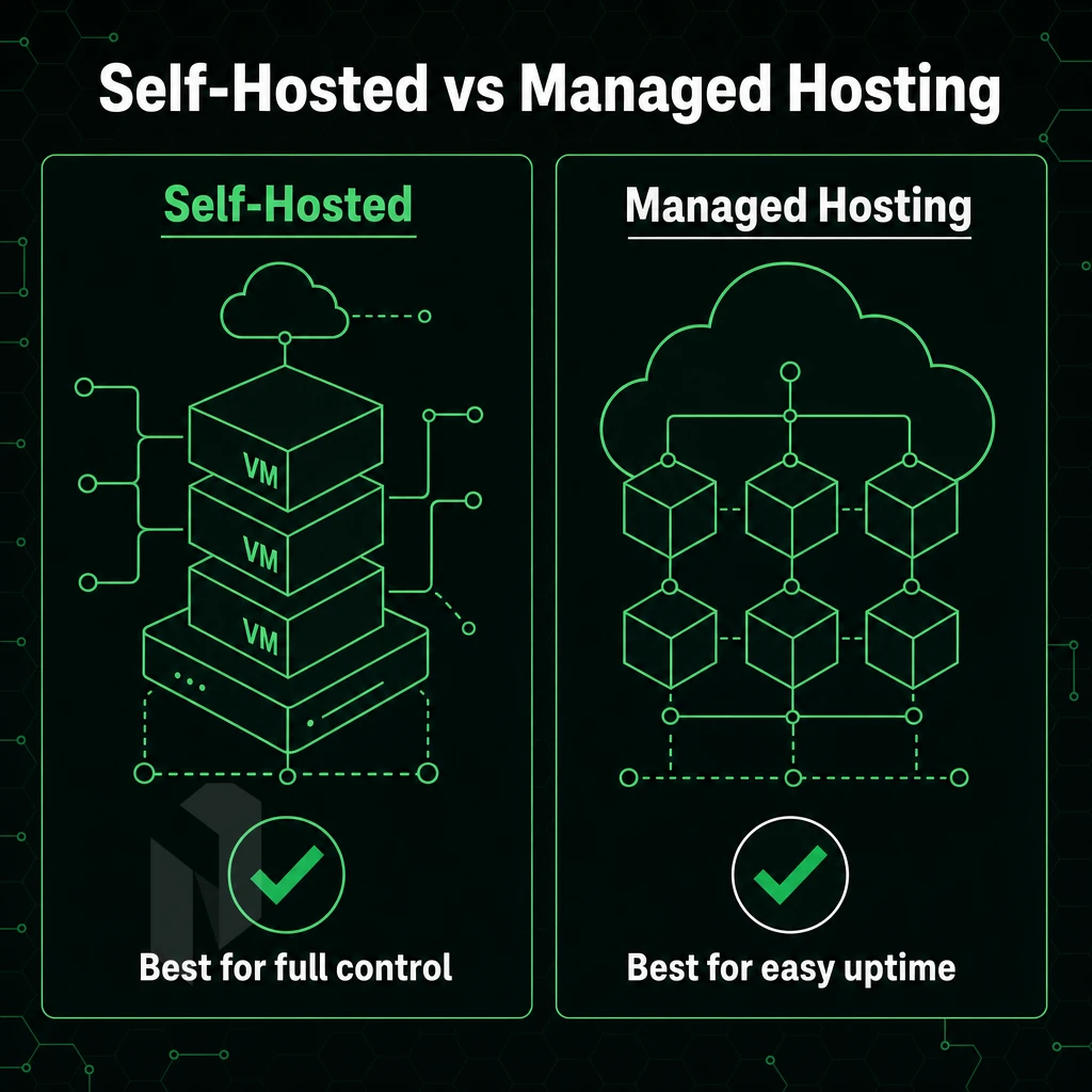 virtual machine stack with cloud connection lines