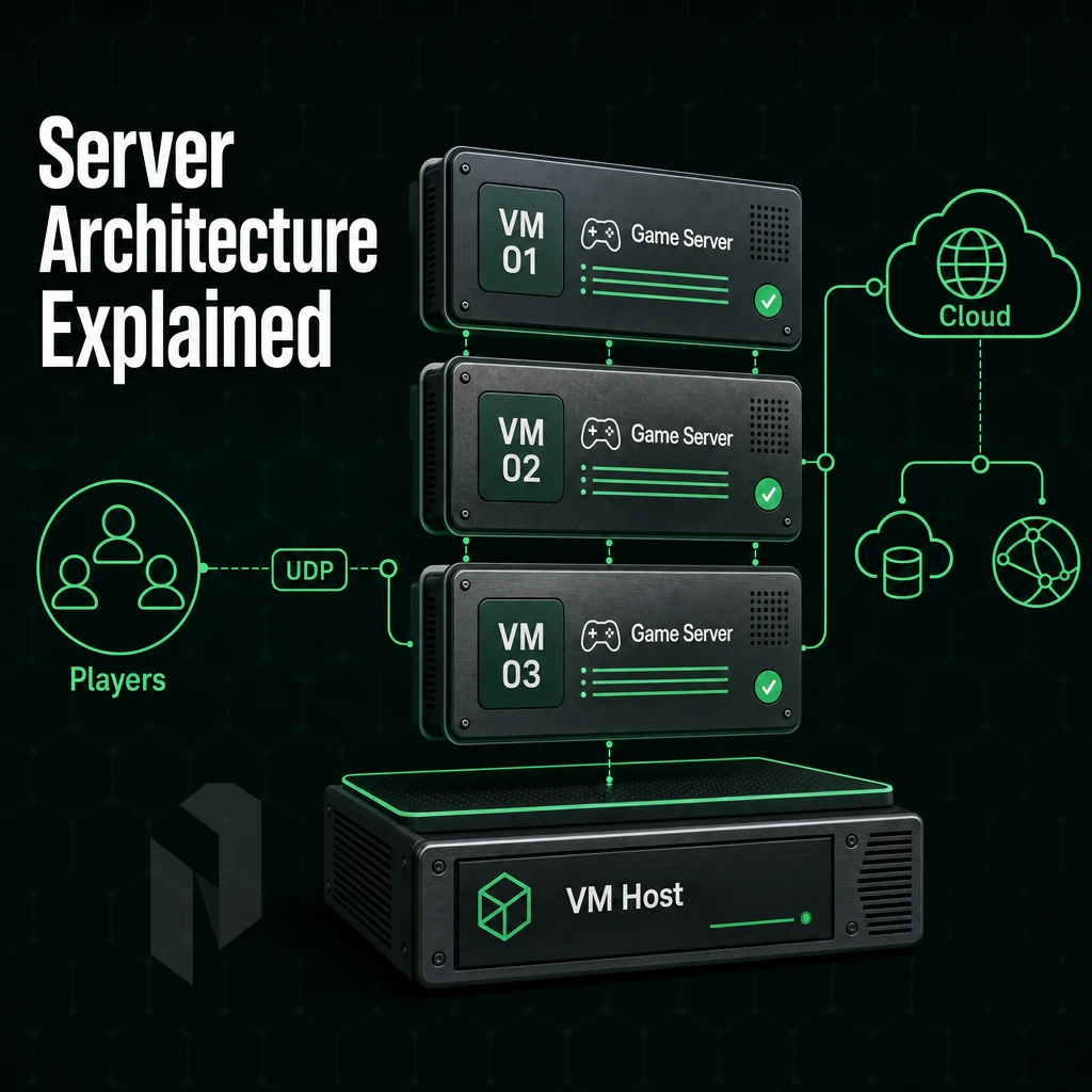 virtual machine stack with cloud connection lines