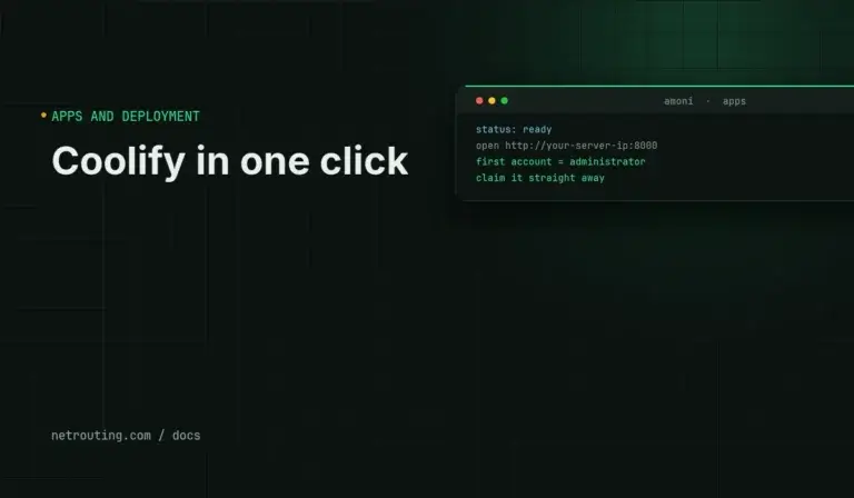 Install Coolify in One Click