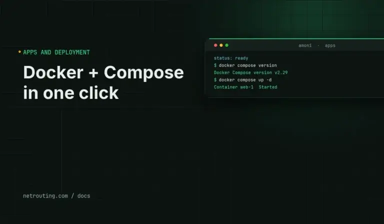 Install Docker + Compose in One Click