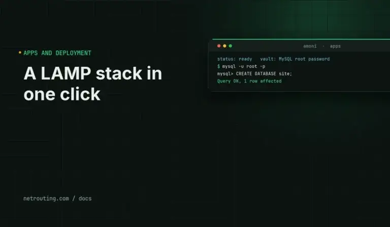 Install a LAMP Stack in One Click