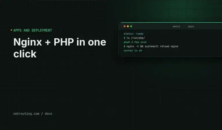 Install Nginx + PHP in One Click