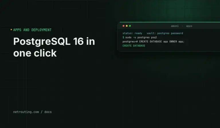 Install PostgreSQL 16 in One Click