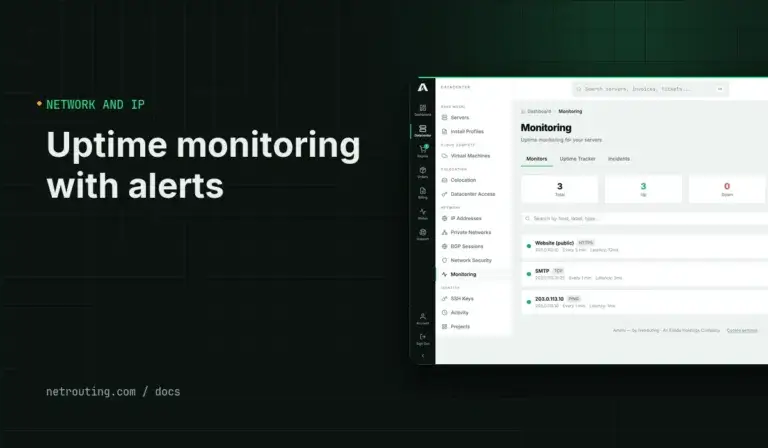 Uptime Monitoring for Your Servers: Ping, HTTP, HTTPS and Port Checks with Alerts, Portal and API