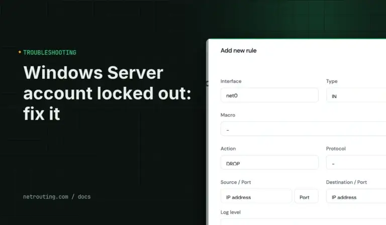 Windows Server "Account Locked Out" After Too Many Sign-In Attempts — Fix It