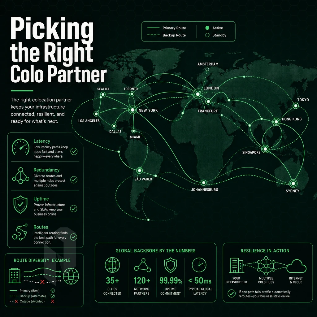 global network map with data flow routes