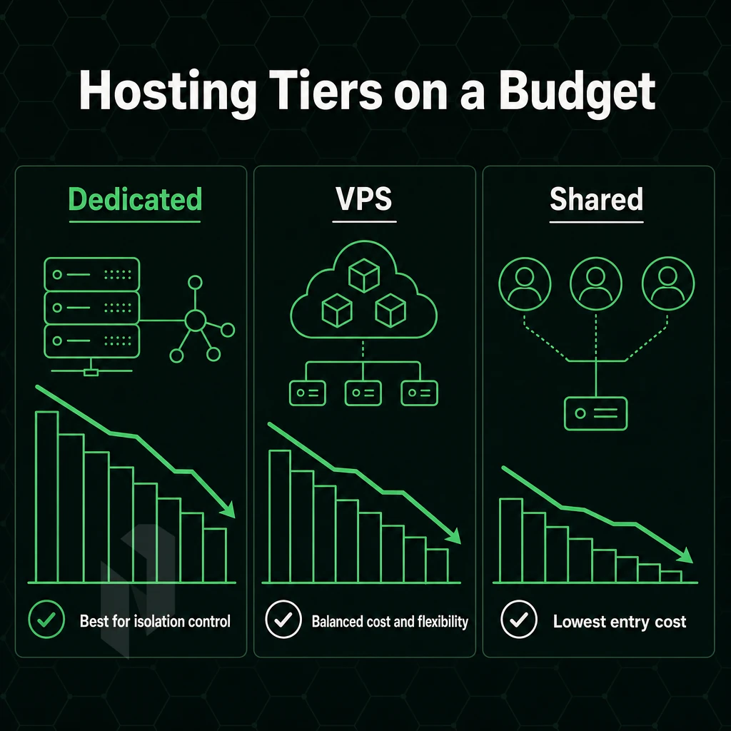 cost reduction chart with network icons