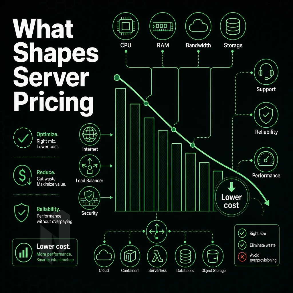 cost reduction chart with network icons