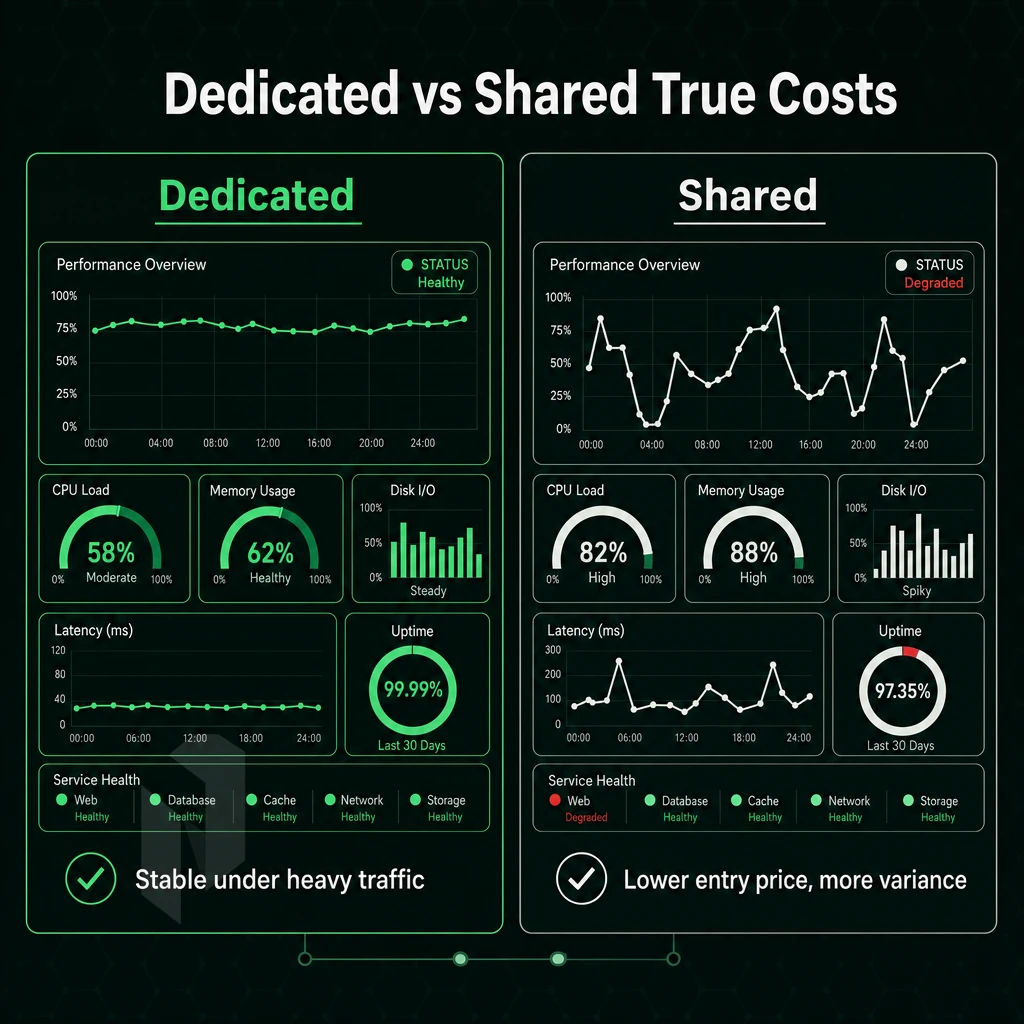 performance metrics panel