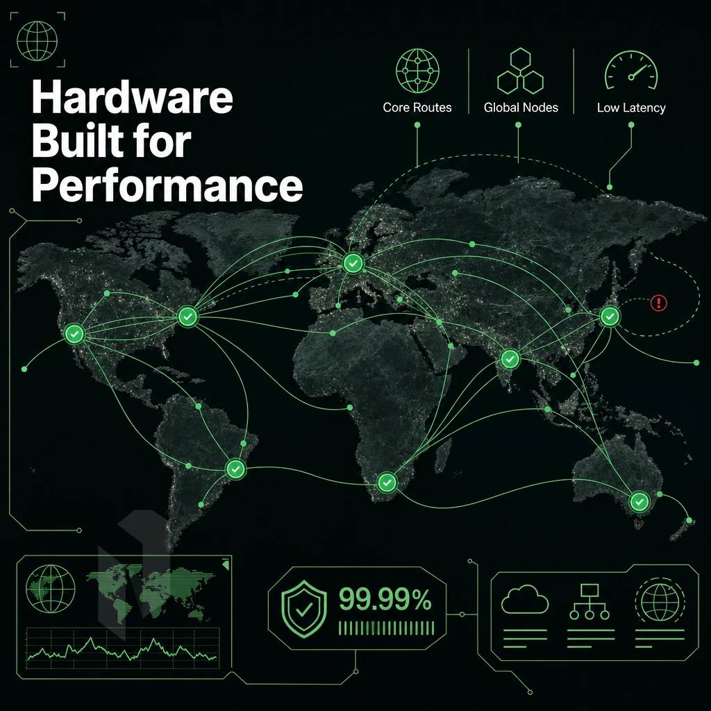 global network map with data flow routes