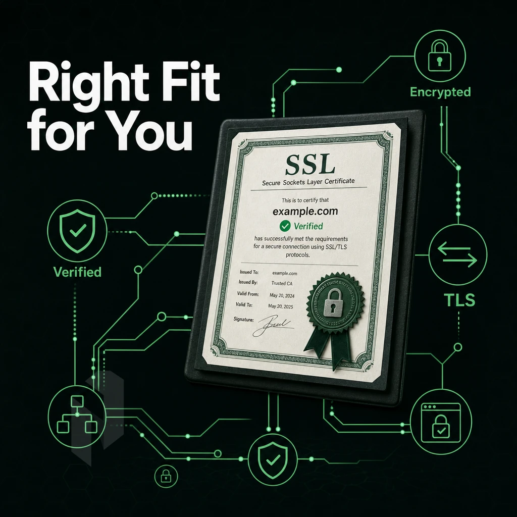 SSL certificate and encrypted connection lines